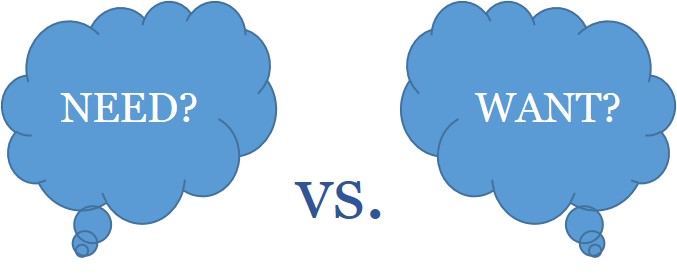 need-vs-want